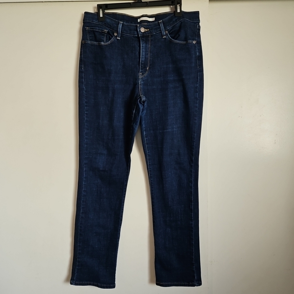 Levi's Classic Straight Mid Blue Wash Jeans Mid-Rise Size 12 W31 L30